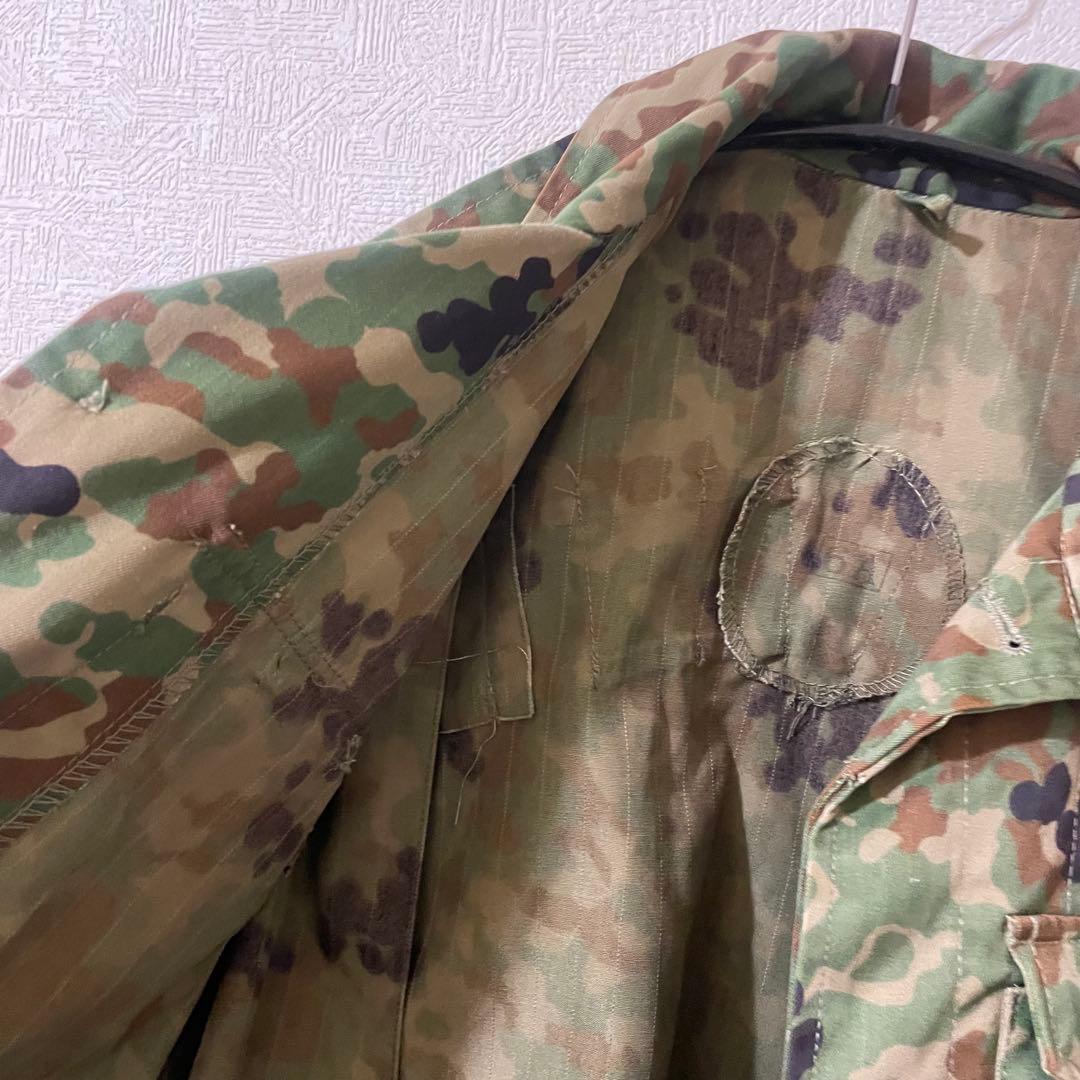【未使用に近い】６Ａ 陸上自衛隊 　迷彩服　ミリタリー　戦闘服　上下セット