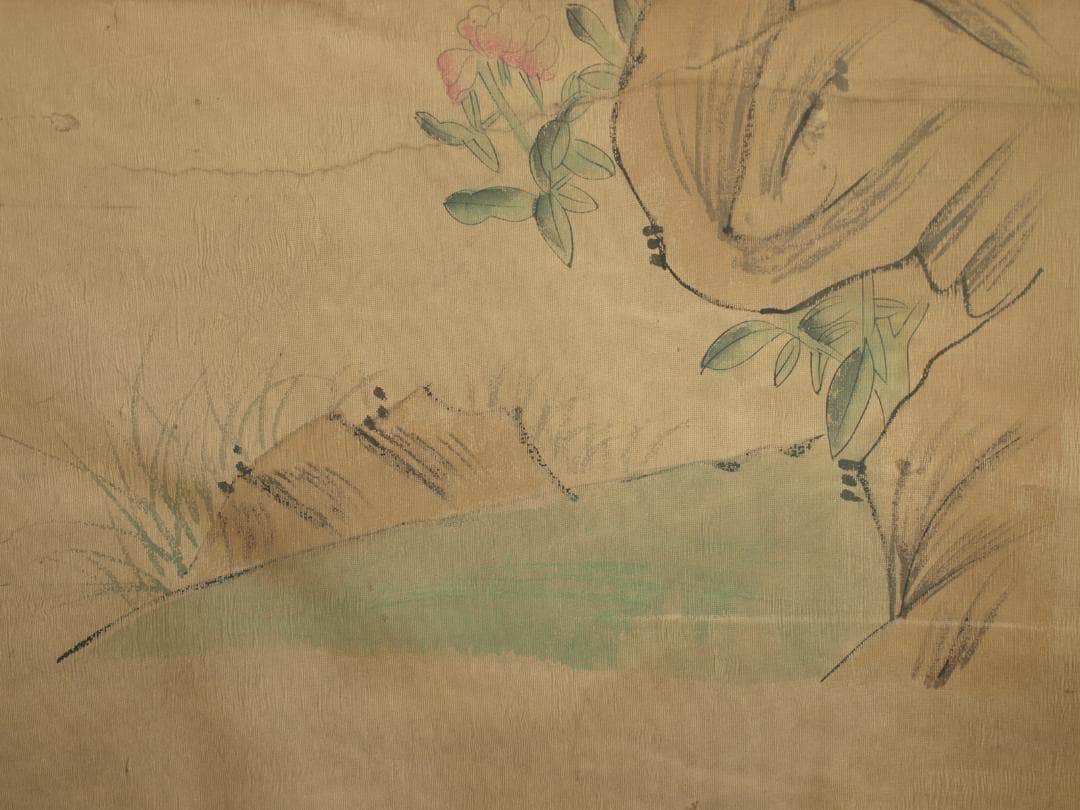 中国古美術 清時代の人物図　肉筆絵　激安骨董品 BD280A13-2