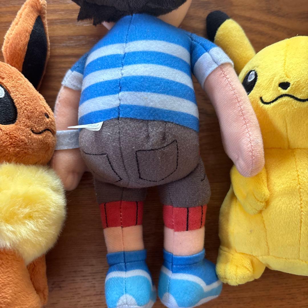 ピカチュウ ⭐︎サトシ⭐︎イーブイ ぬいぐるみセット