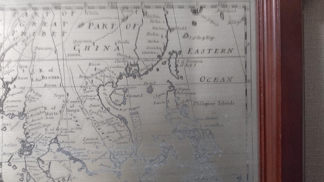 【希少】ロイヤルセランゴール 東インド諸島地図 1700年 ピューター製 刻印