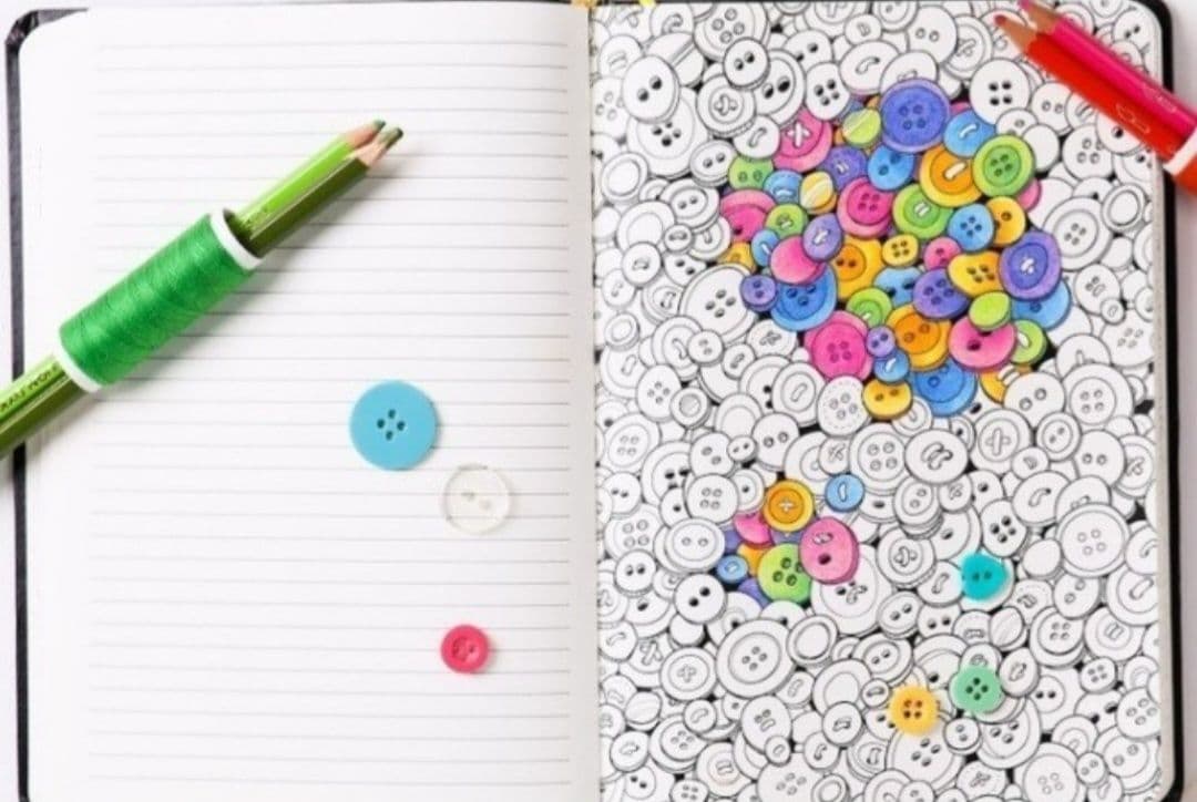 ぬり絵　大人の塗り絵　Coloringnotebook　カラーリングノートブック