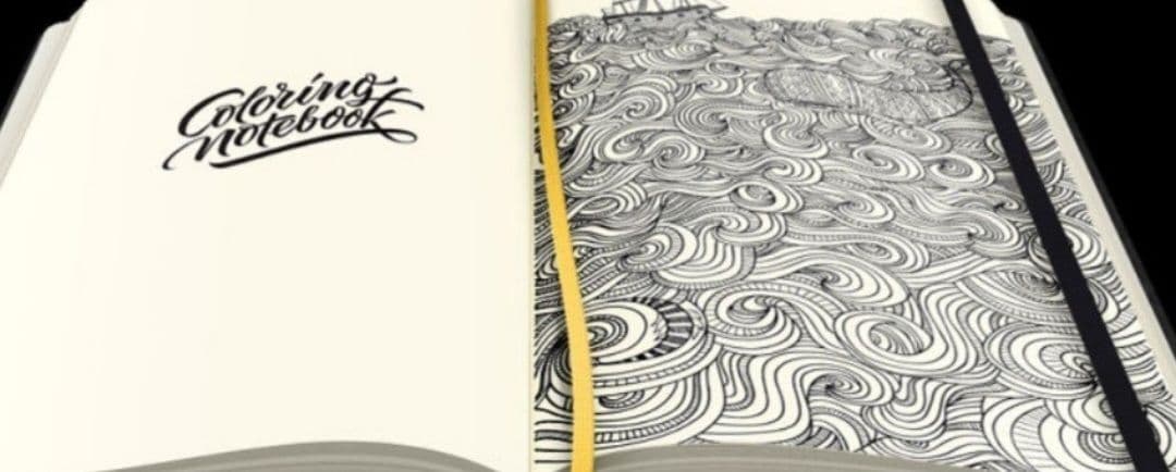 ぬり絵　大人の塗り絵　Coloringnotebook　カラーリングノートブック