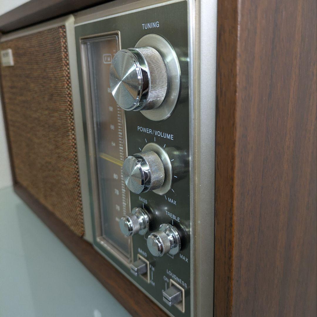SONYソニー　ICF-9250　ホームラジオ FM/AM 木目調キャビネット