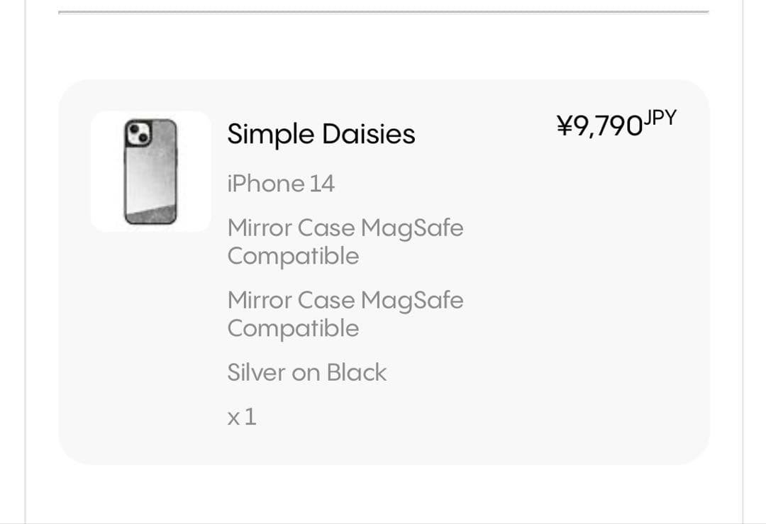 ケースティファイ　iPhone14 ミラーケース