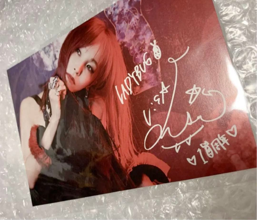 新品 LiSA LADYBUG Abema特典 サインポストカード