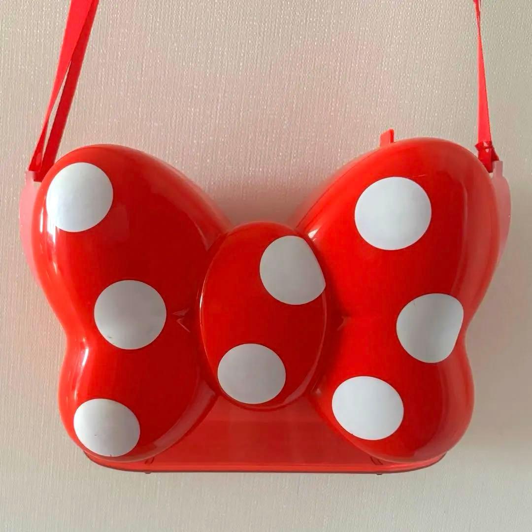 ミニーちゃん　ポップコーンバケット　紐付き　ディズニーポップコーンバケットミニー