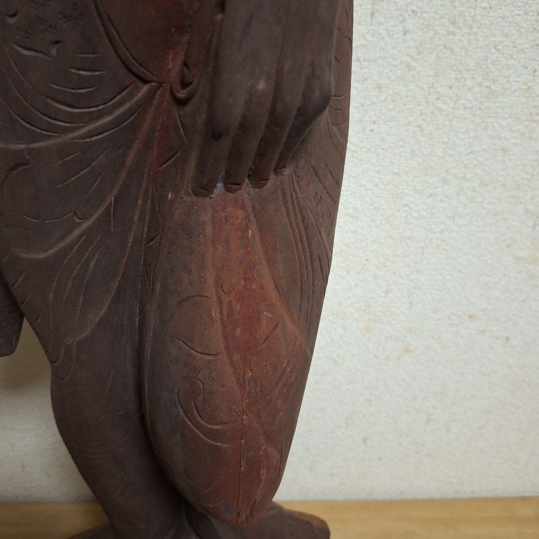 【極大100cm】バリ島 木彫り 女神像 彫刻 一点物 オリエンタル 民族芸術