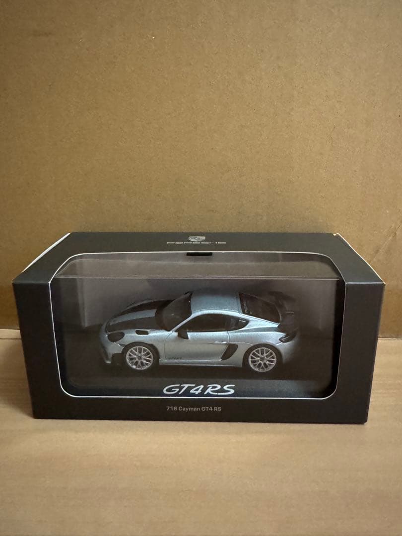 718 Cayman GT4 RS ミニカー シルバー
