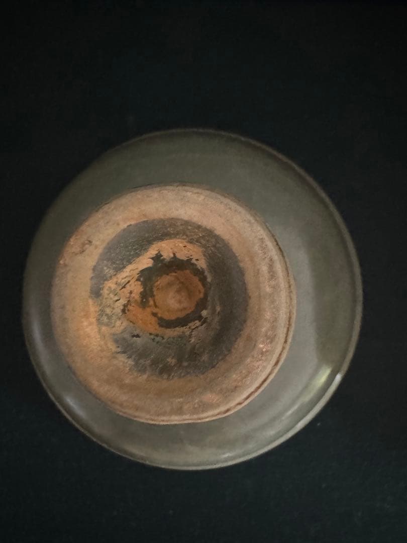 中国骨董　元　青磁　龍泉窯　馬上杯　高足杯　酒器　湯呑　唐物　古美術(N-9)