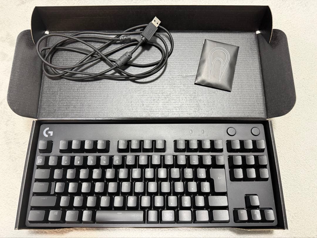 Logicool G PRO X ゲーミングキーボード＋赤軸キー交換スイッチ