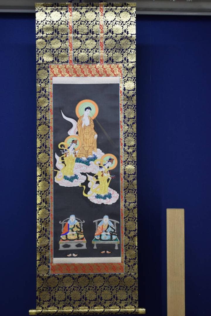 不詳/作者不詳/三尊仏図/三尊佛/布袋屋掛軸HE-838