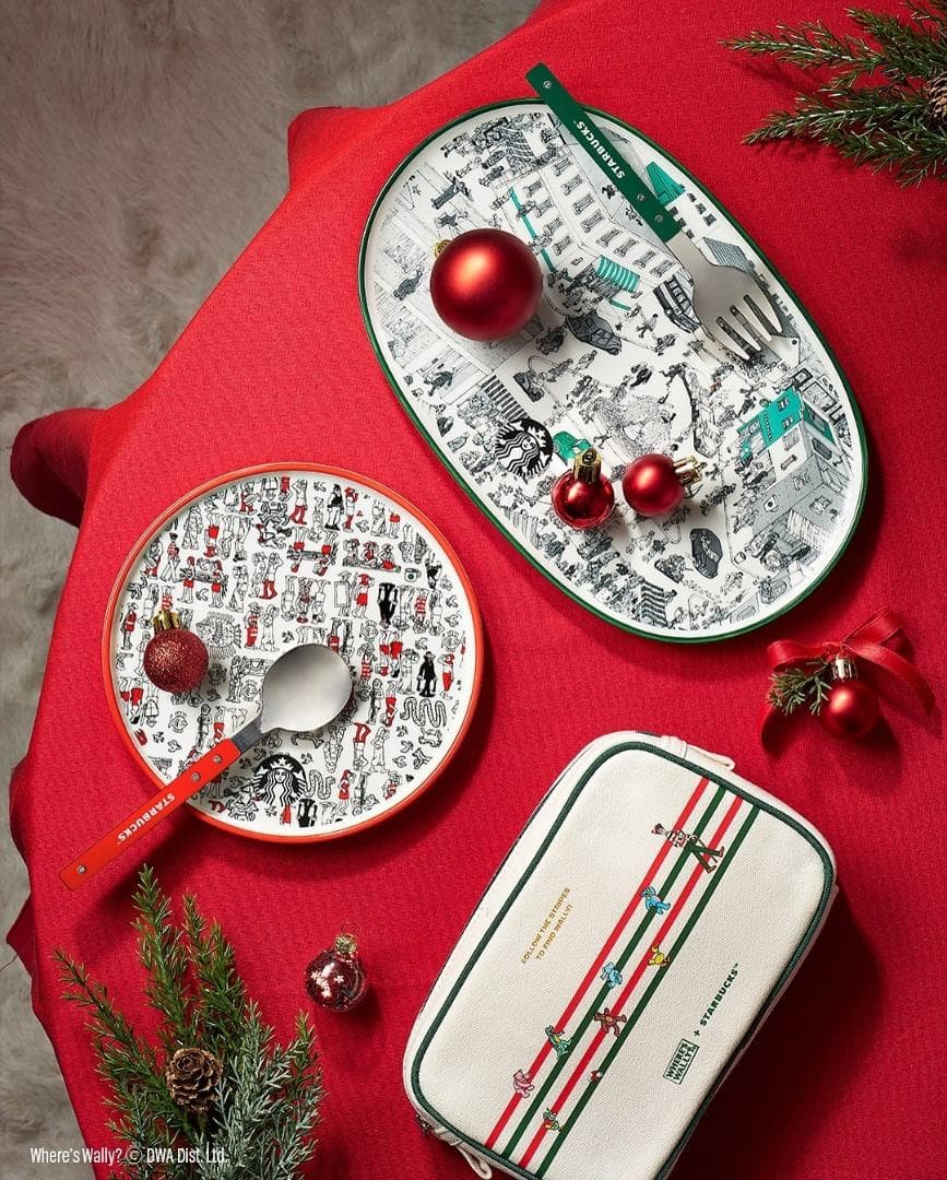 【韓国限定スタバxウォーリーを探せ】ジョイフル Wally Plate Set