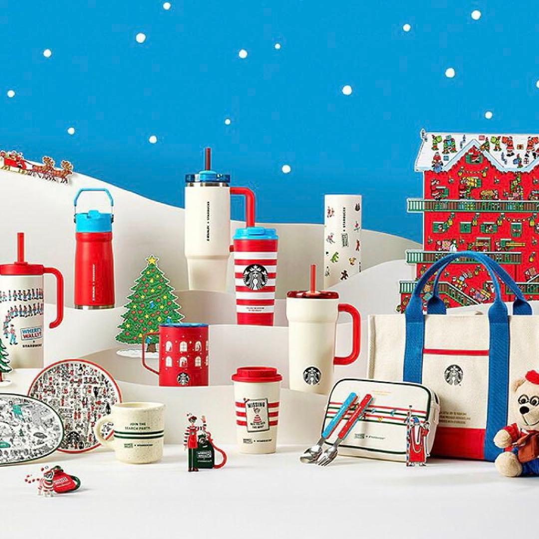 【韓国限定スタバxウォーリーを探せ】ジョイフル Wally Plate Set