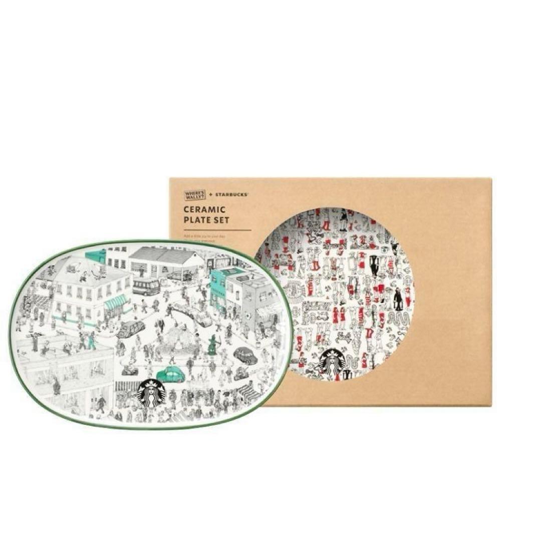 【韓国限定スタバxウォーリーを探せ】ジョイフル Wally Plate Set