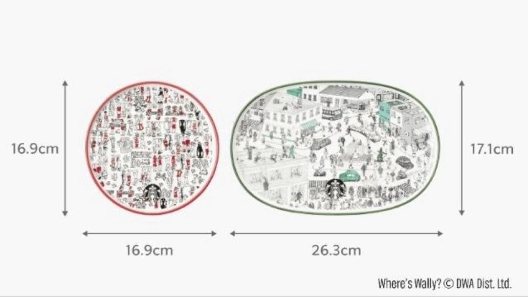 【韓国限定スタバxウォーリーを探せ】ジョイフル Wally Plate Set
