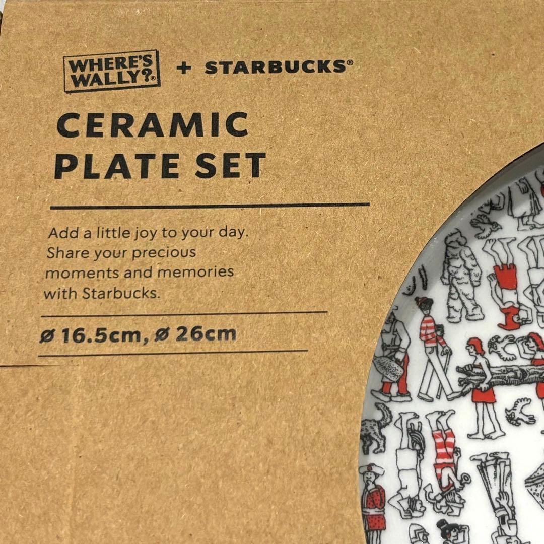 【韓国限定スタバxウォーリーを探せ】ジョイフル Wally Plate Set