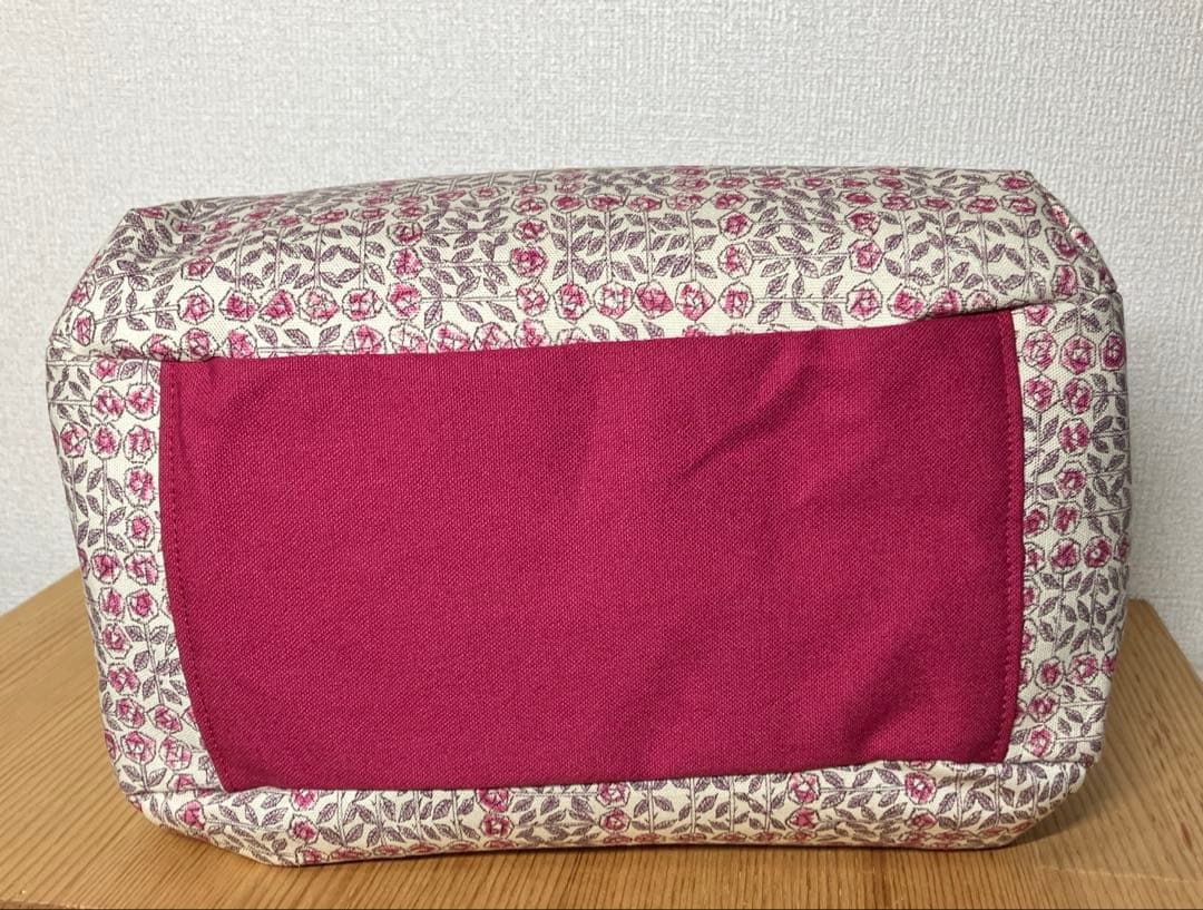 ハンドメイド　エコバッグ　☆ リバティ　チューリップシャドー