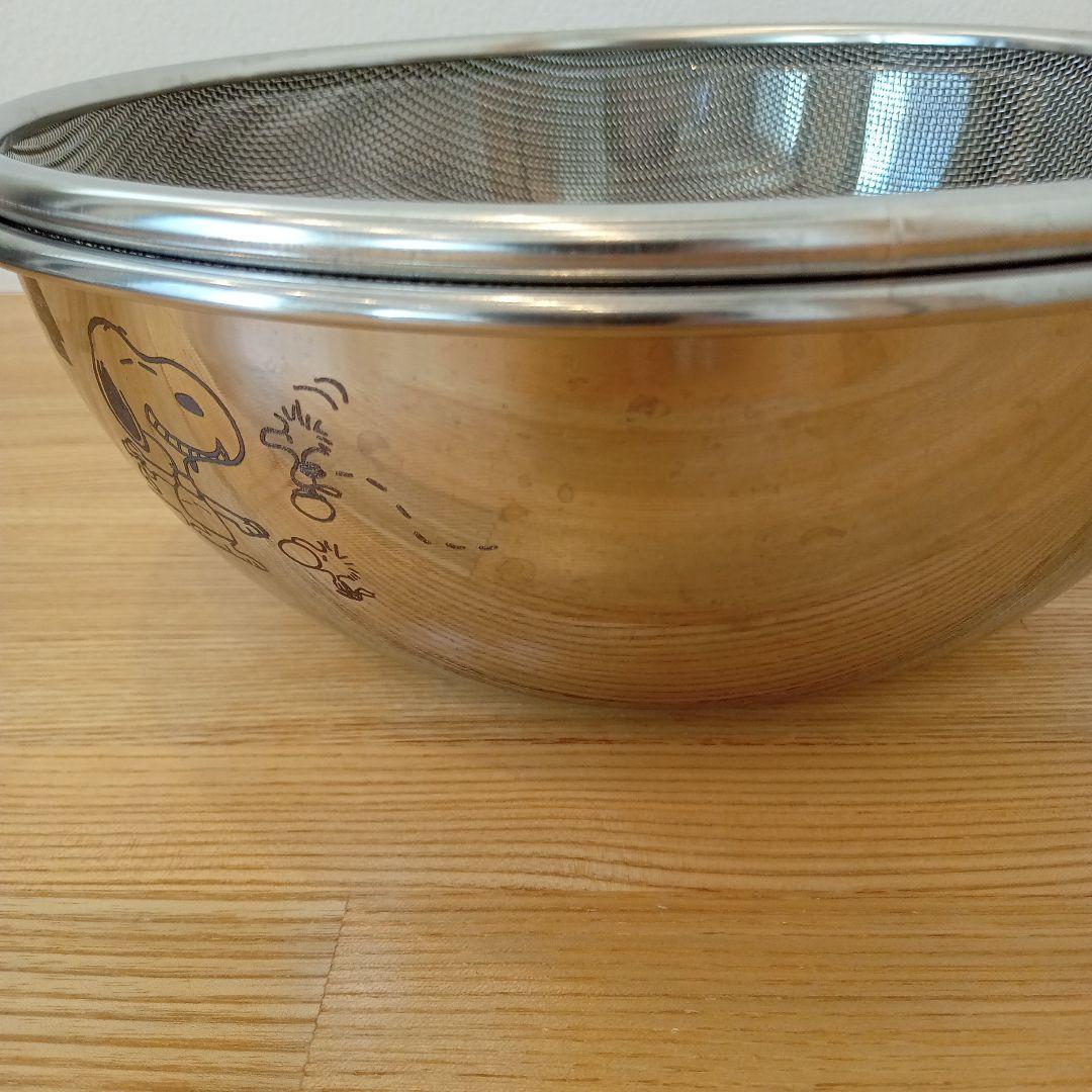 スヌーピータウンオリジナル ステンレス 燕製品 日本製 ザル＆ボウルセット