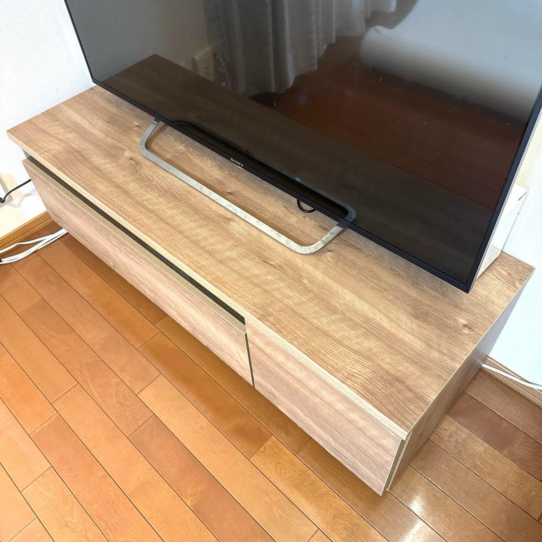LOWYA ロウヤ テレビ台 幅120cm 国産 完成品 シャビーナチュラル