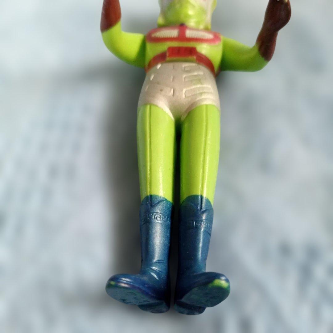 ★グリーンマン★当時物★ウッド製★ソフビ人形★状態良好