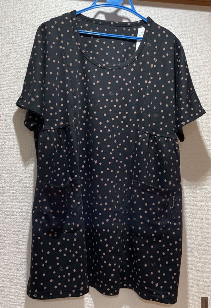 リサ&ガスパールチュニック タイプエプロン黒新品未使用