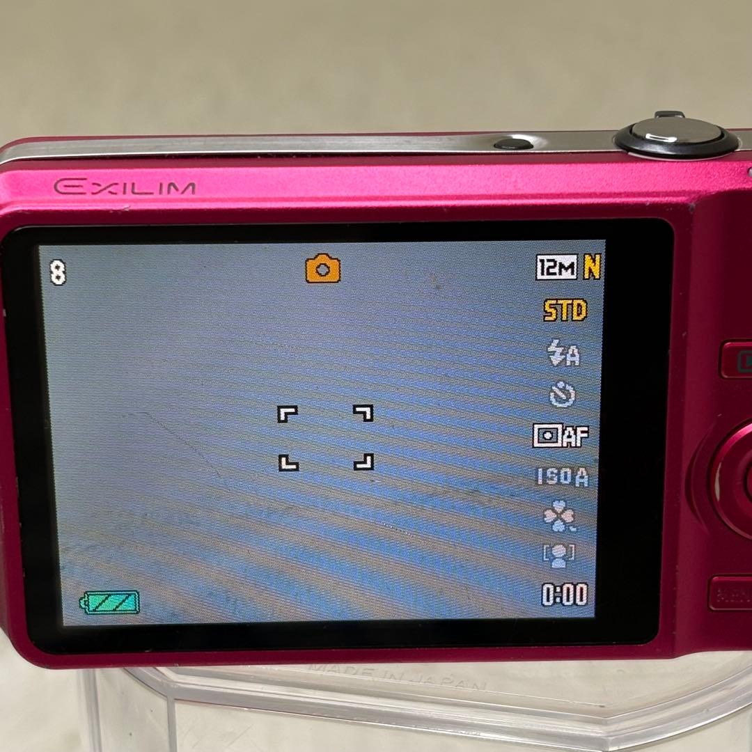 CASIO エクシリム　EX-Z90 バッテリー　充電器　コンデジ　レッド　動作
