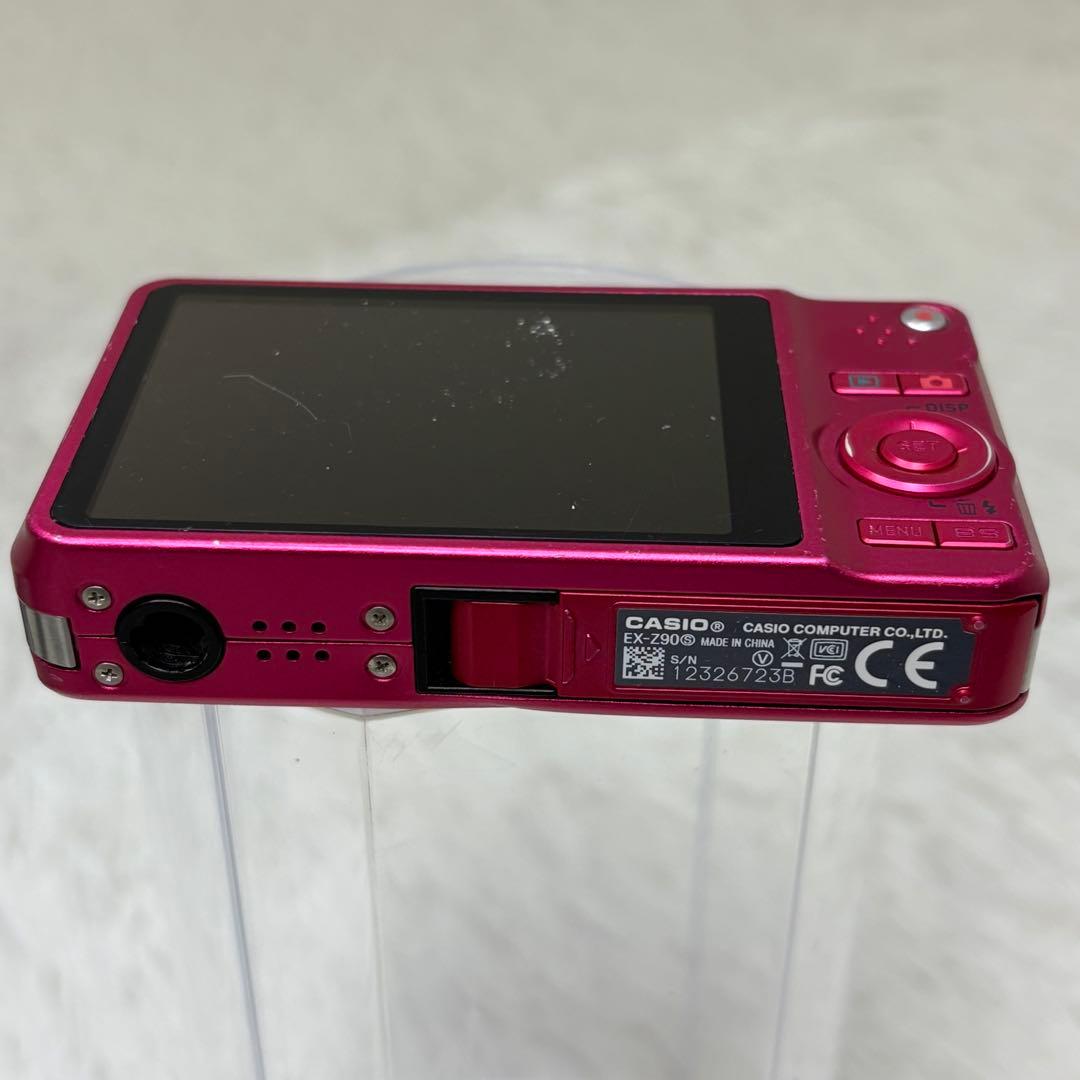 CASIO エクシリム　EX-Z90 バッテリー　充電器　コンデジ　レッド　動作