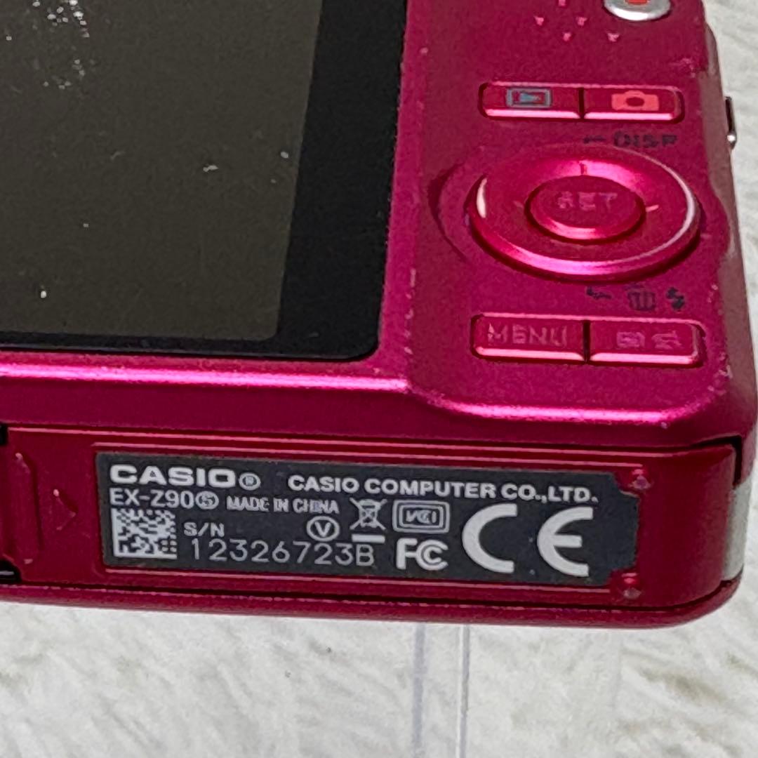 CASIO エクシリム　EX-Z90 バッテリー　充電器　コンデジ　レッド　動作