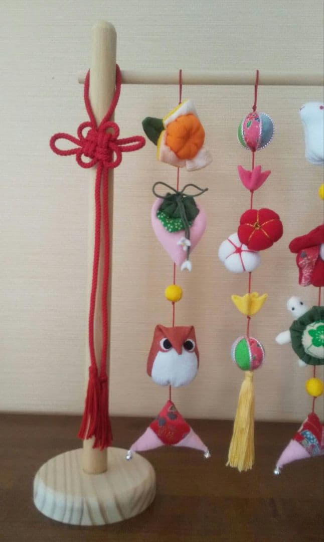 桃の節句 ひな祭り 吊るし飾り置き型 １点物 現品限