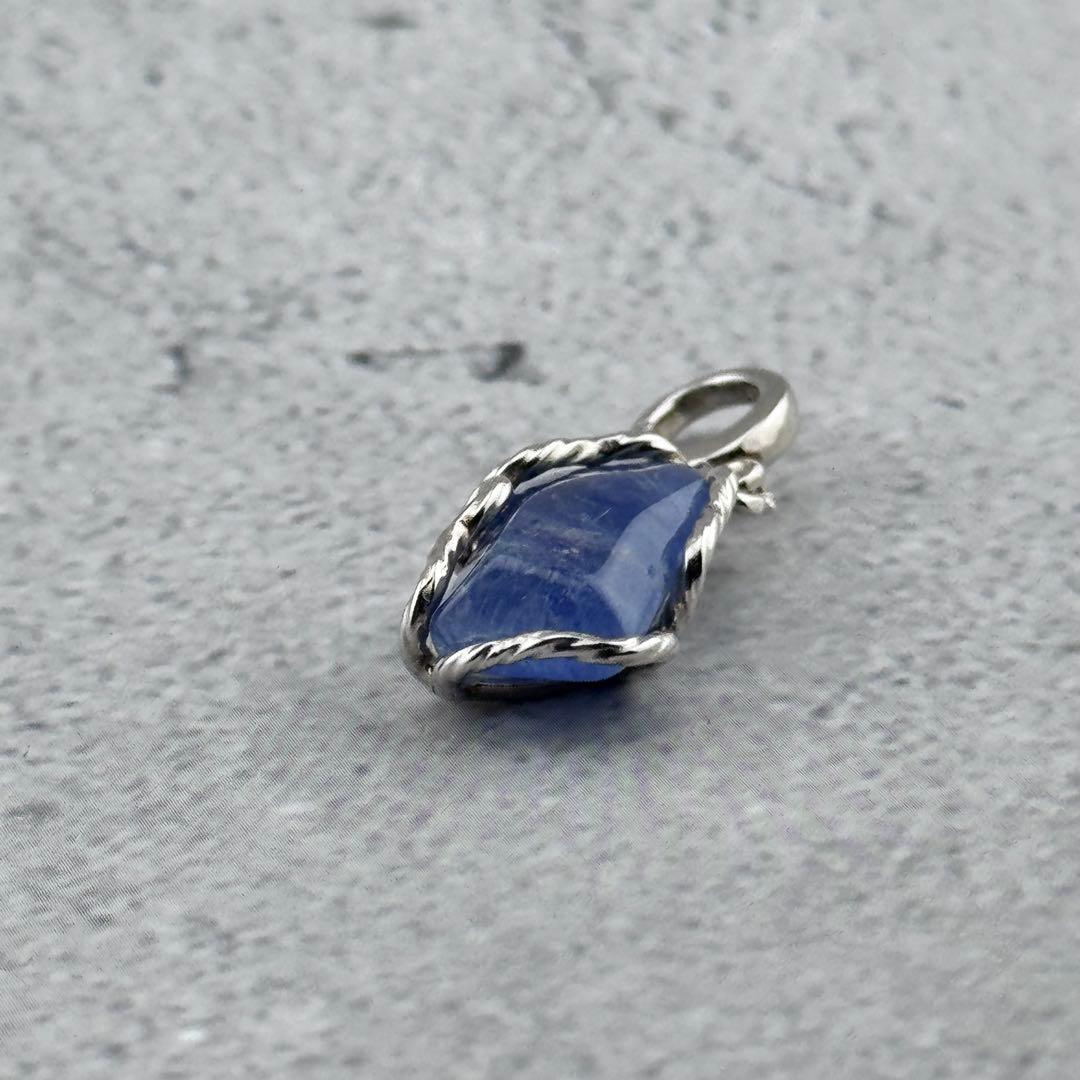 P-29デュモルチェライトペンダントトップ　天然石　s925シルバーアクセサリー