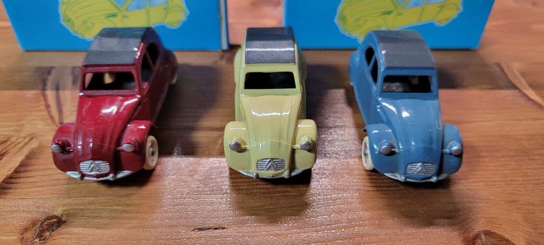 J.R.D. 2CV Berline ミニカー 3台セット フランス製