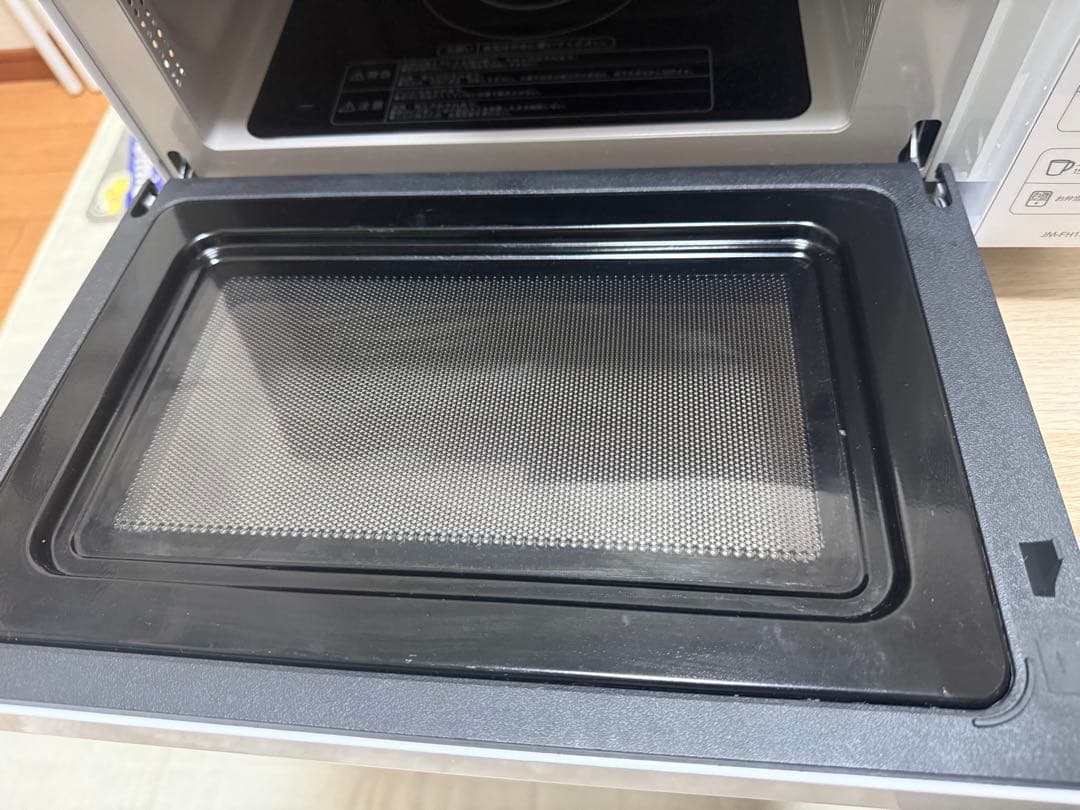 美品 Haier ハイアール フラット電子レンジ 18L ホワイト 2024年製