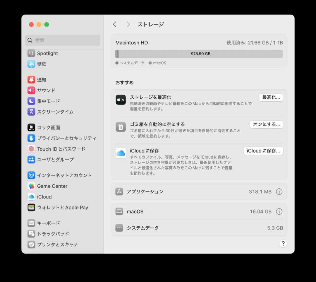 MacBook Pro 13インチ(2020年モデル)32GB USキーボード