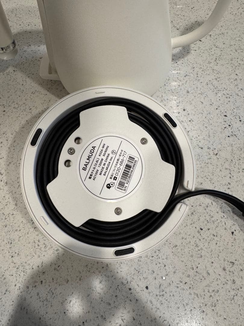 BALMUDA The Pot KPT01 JP-WH ホワイト 電気ケトル
