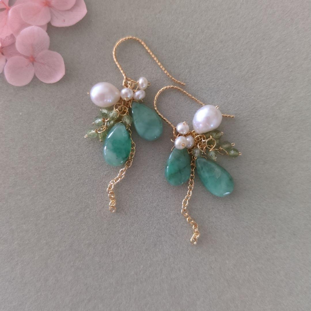 ohana◆14kgf ピアス2点