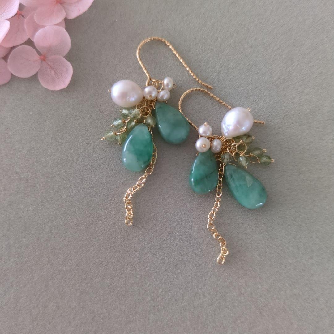 ohana◆14kgf ピアス2点