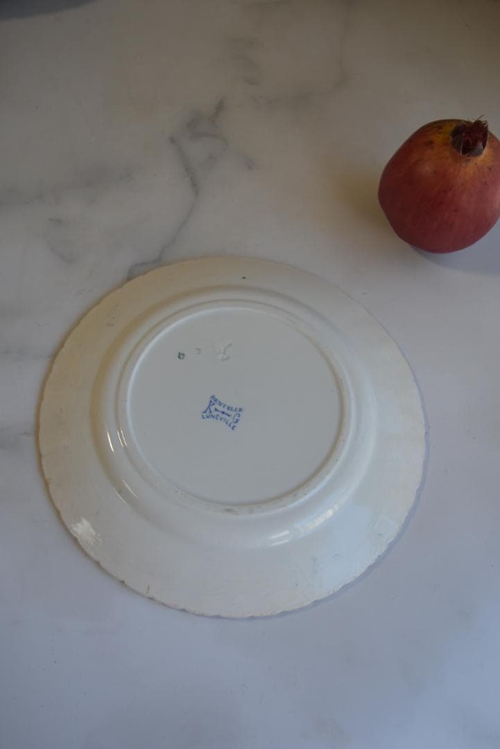 2枚組　超美品　リュネビル　DENTELLE（レース）皿　フランスアンティーク
