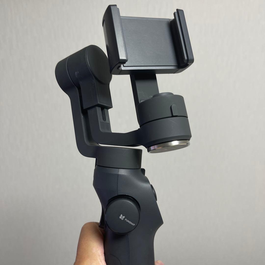 3軸 スマホ用 シンバル スタビライザー ブラック 収納ケース付き