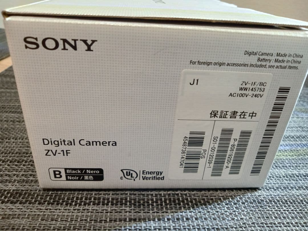 SONY VLOGCAM ZV-1F ブラック 128GB SDカード付き