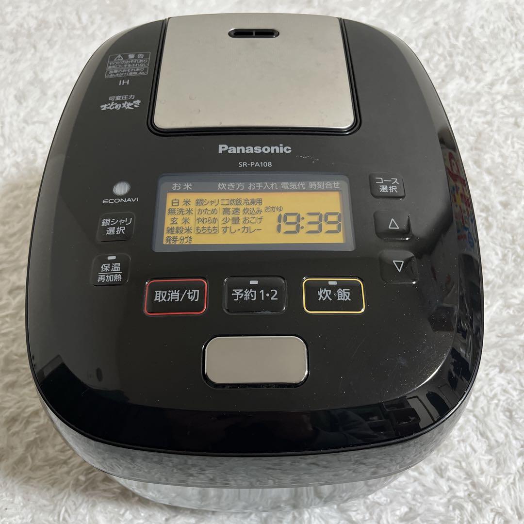 パナソニック 炊飯器 5.5合 可変圧力IH式 おどり炊き SR-PA108