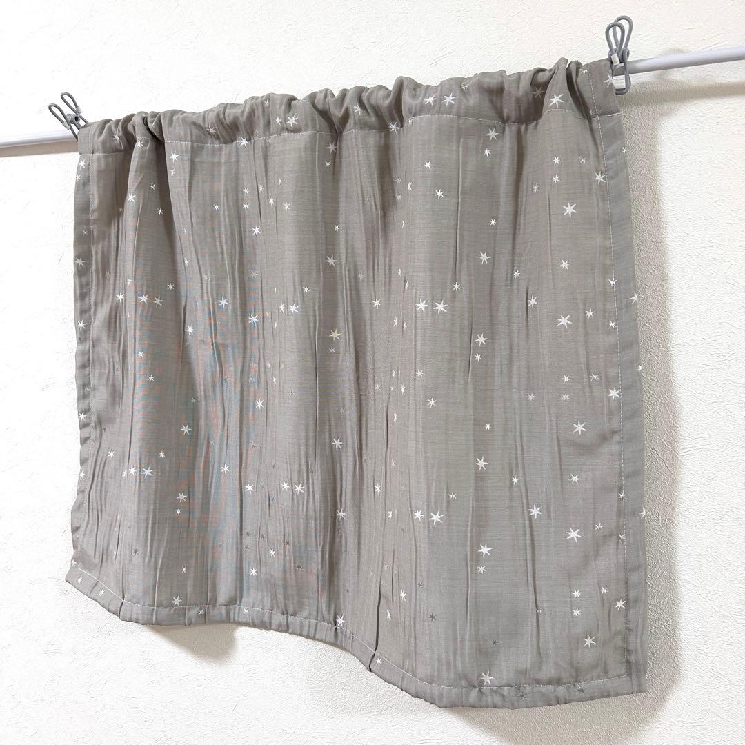 【tsuki専用】カフェカーテン　縦長　小窓用　星柄　スター《オーダー可・残少》