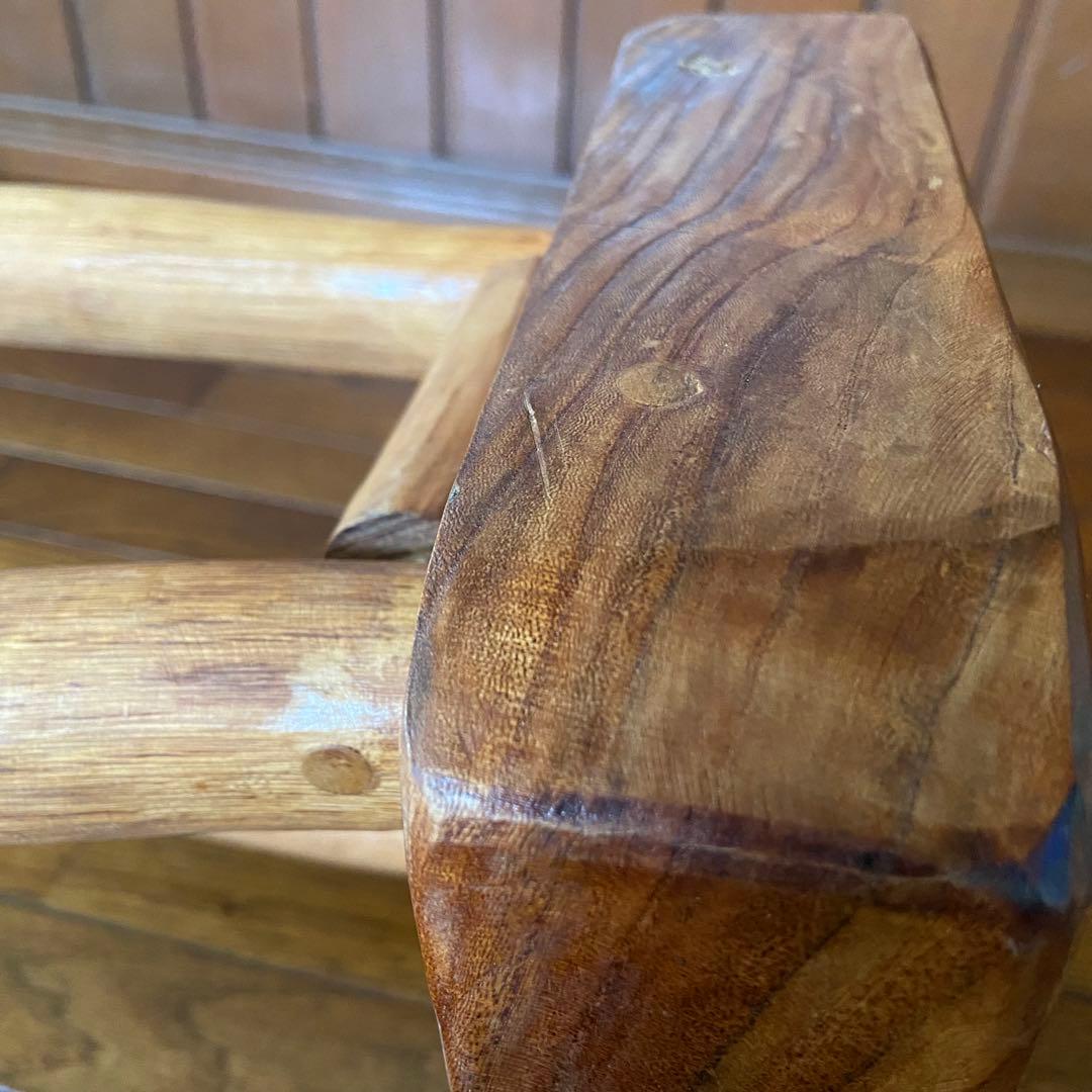 オールドチーク　スツール　無垢材　天然木　椅子　古材チェア