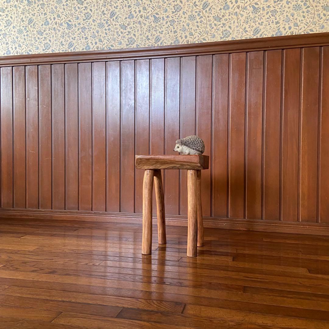 オールドチーク　スツール　無垢材　天然木　椅子　古材チェア