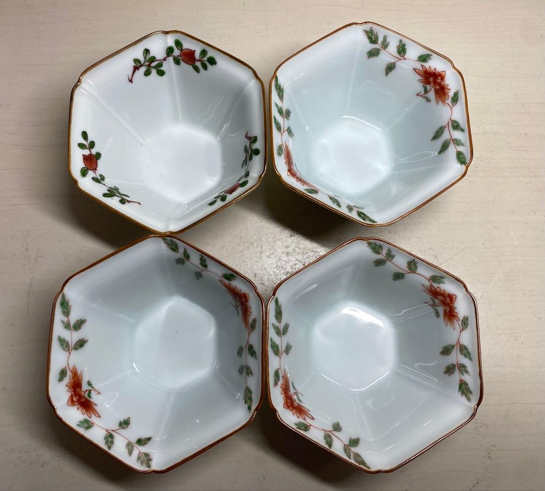 源右衛門 六角小鉢 2種類（1＋3）セット