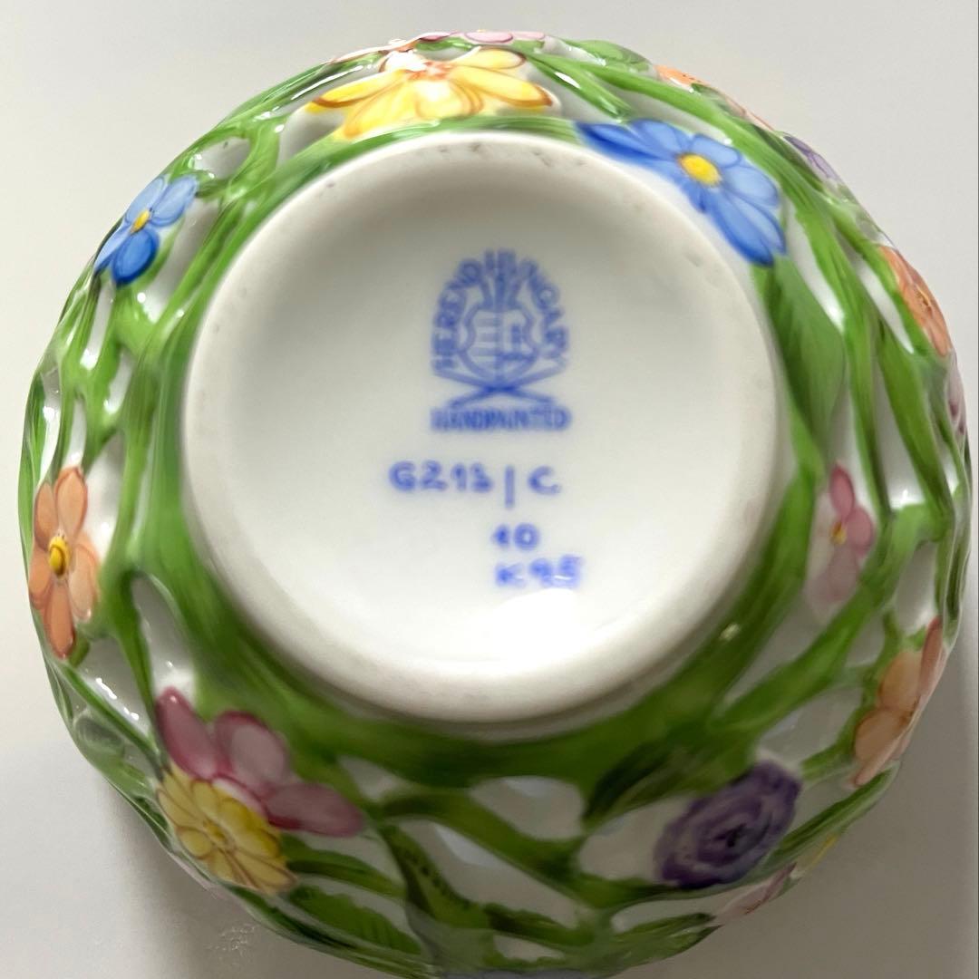 ヘレンド　ＨＥＲＥＮＤ　ボンボニエール　透かし ボンボン入れ