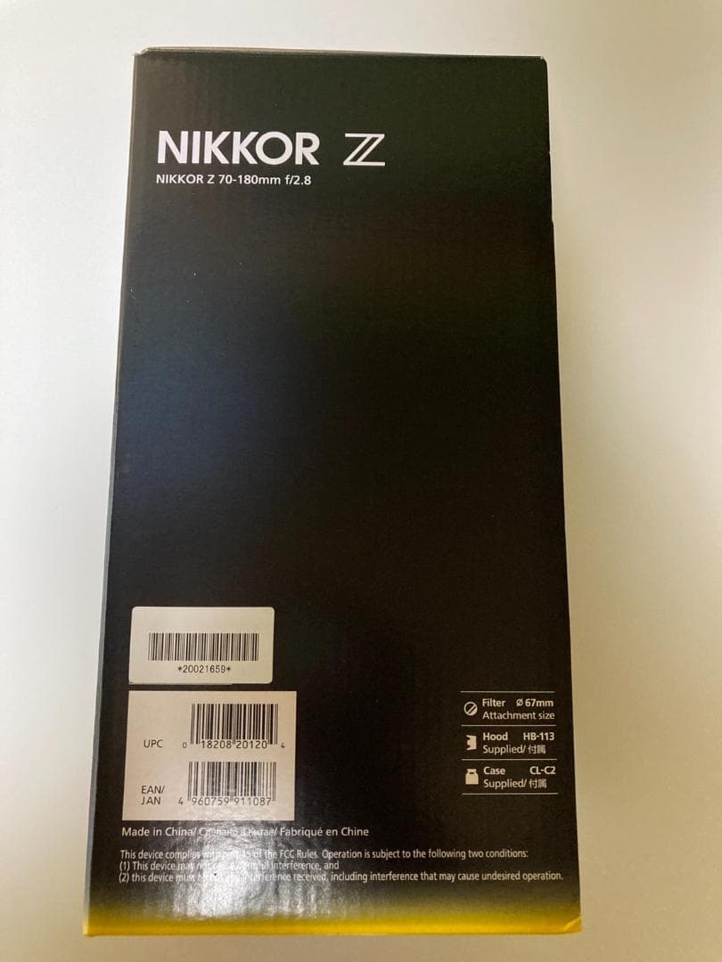 NIKKOR Z 70-180mm f/2.8 レンズ