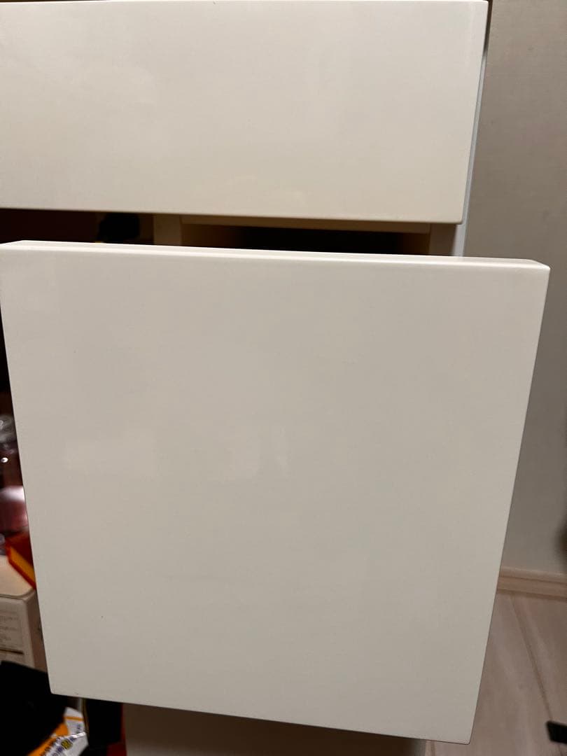 大塚家具ホワイト モダン ドレッサー 大きな鏡付き「haniko0913」