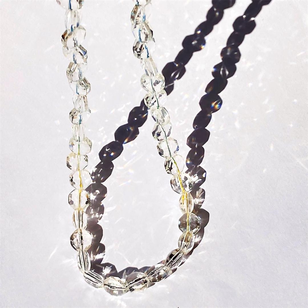 【いつか見た光】水晶 オクタゴン 天然石ネックレス