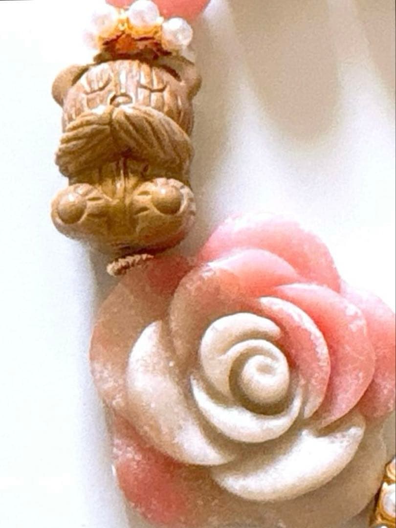 まゆ様♥️アラシャン 大玉13mm＆アラシャンくま・薔薇・グァバクォーツ天然石