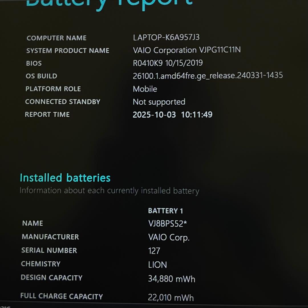 VAIO Pro PG i5 8世代 8GB SSD256 軽量 カメラ ノート